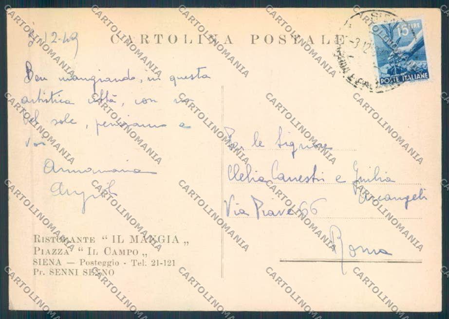 Siena città Pubblicitaria FG cartolina ZF4047 – retro