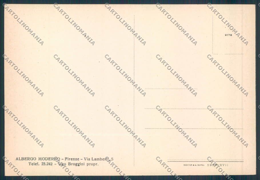 Firenze città Pubblicitaria FG cartolina ZF4048 – retro