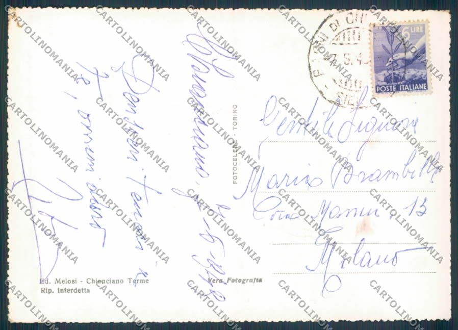 Siena Chianciano foto FG cartolina ZF4093 – retro