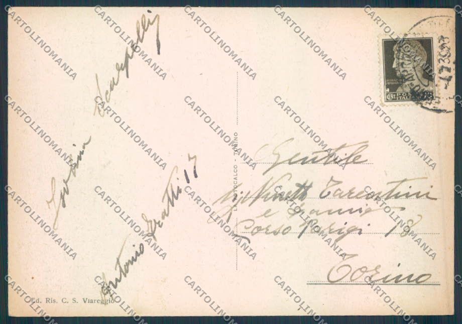 Lucca Viareggio FG cartolina ZF4117 – retro