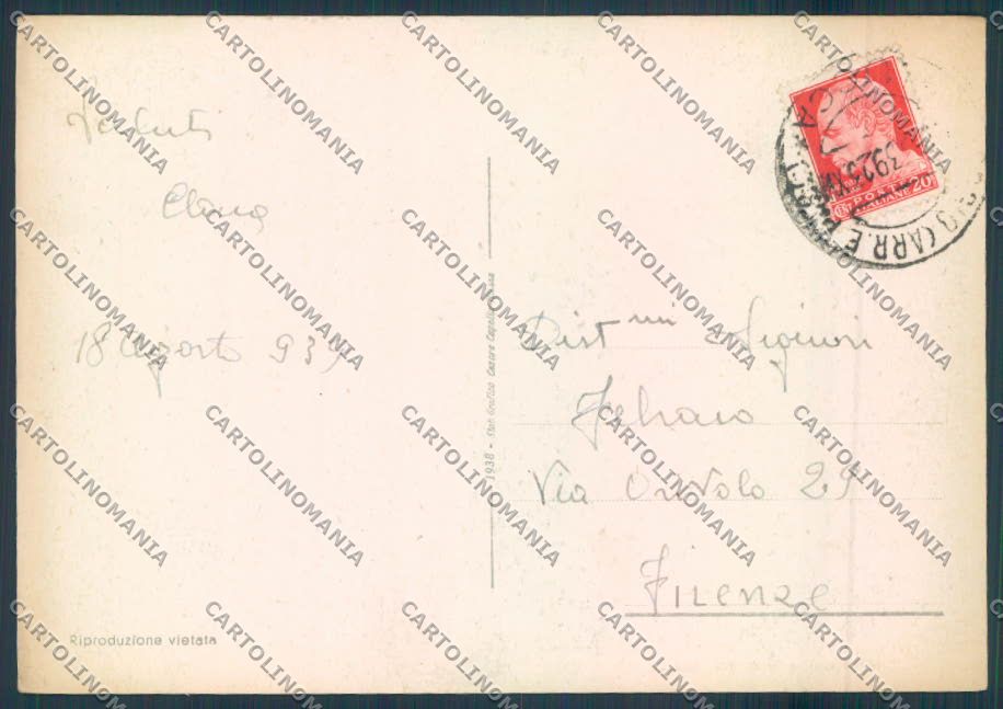 Lucca Viareggio FG cartolina ZF4119 – retro