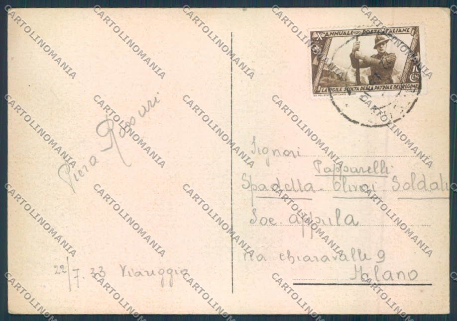 Lucca Viareggio FG cartolina ZF4126 – retro