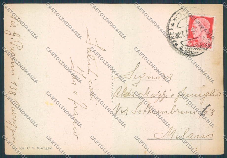 Lucca Viareggio FG cartolina ZF4137 – retro