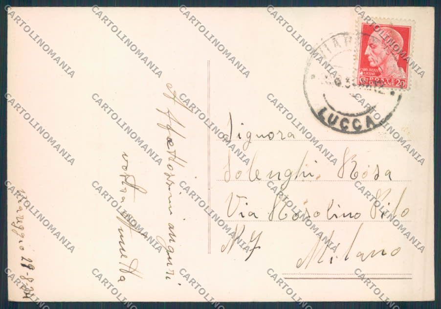 Lucca Viareggio FG cartolina ZF4145 – retro