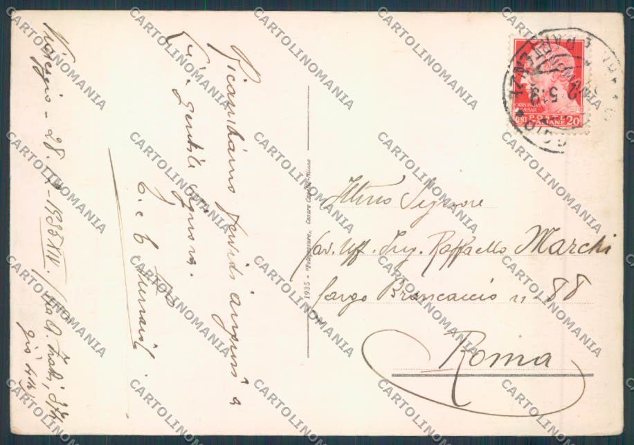 Lucca Viareggio Piazza Amedeo FG cartolina ZF4146 – retro