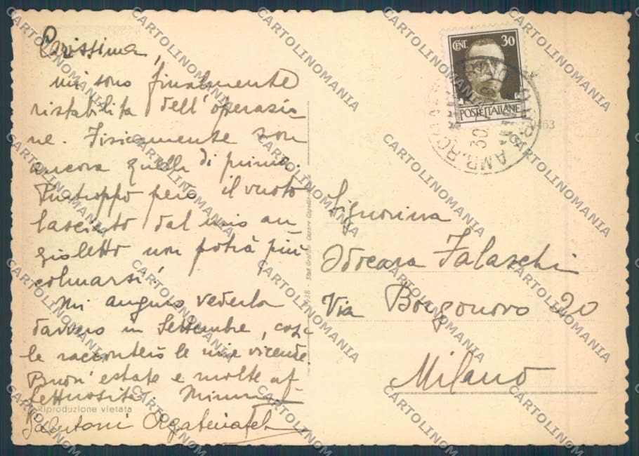 Lucca Viareggio PIEGHINA FG cartolina ZF4151 – retro
