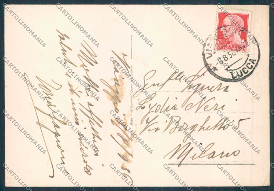 Lucca Viareggio FG cartolina ZF4154 – retro
