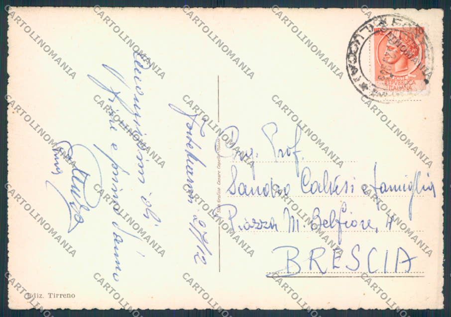 Lucca Forte dei Marmi piazza Marconi FG cartolina ZF4228 – retro