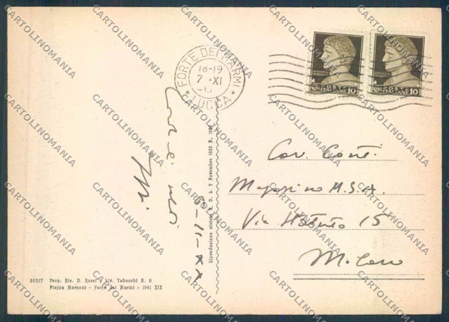 Lucca Forte dei Marmi FG cartolina ZF4244 – retro