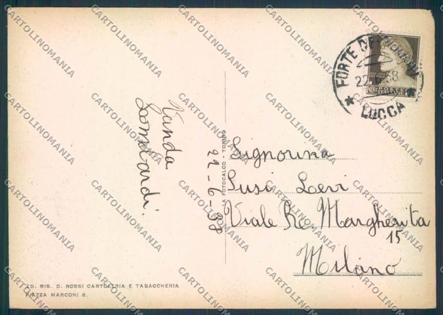 Lucca Forte dei Marmi FG cartolina ZF4260 – retro