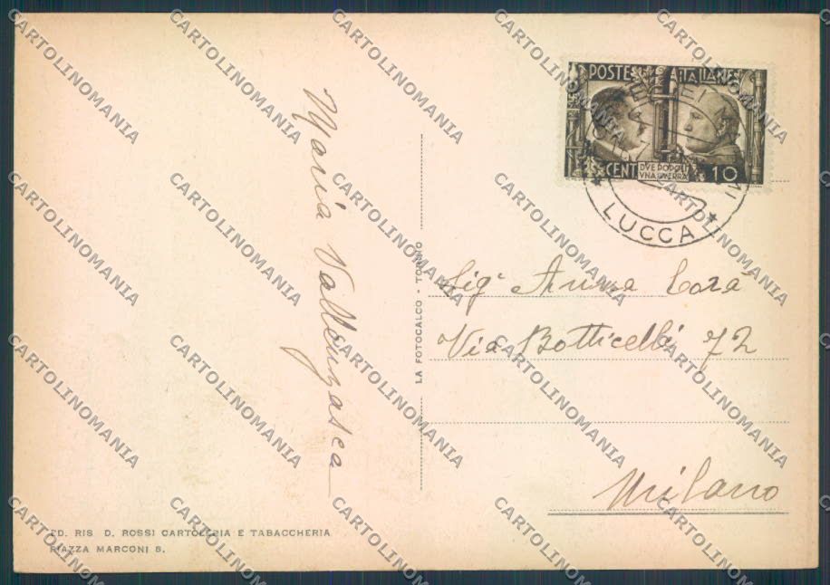 Lucca Forte dei Marmi FG cartolina ZF4266 – retro
