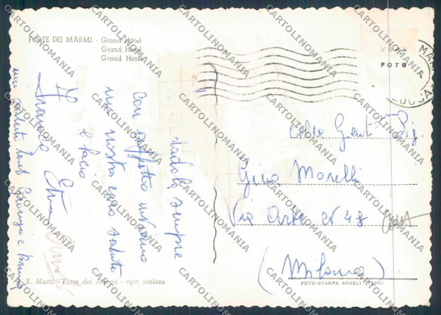 Lucca Forte dei Marmi COLLA foto FG cartolina ZF4281 – retro
