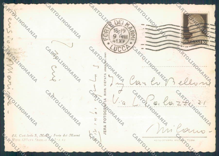 Lucca Forte dei Marmi foto FG cartolina ZF4282 – retro