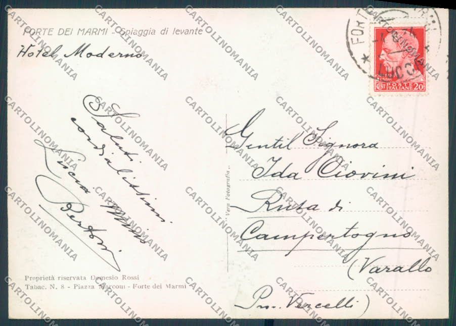 Lucca Forte dei Marmi foto FG cartolina ZF4283 – retro