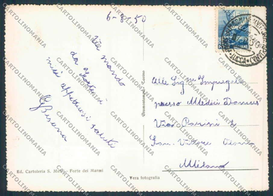 Lucca Forte dei Marmi foto FG cartolina ZF4292 – retro