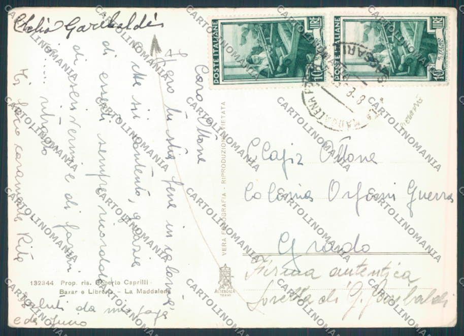 Sassari Caprera ABRASA PIEGHINE foto FG cartolina ZF4305 – retro