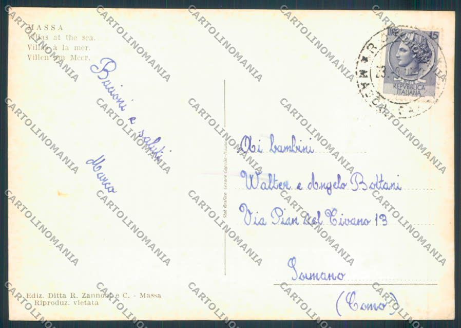 Massa città Lambretta foto FG cartolina ZF4337 – retro