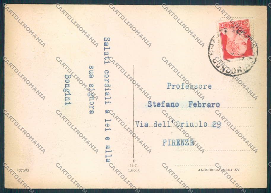 Lucca città FG cartolina ZF4354 – retro