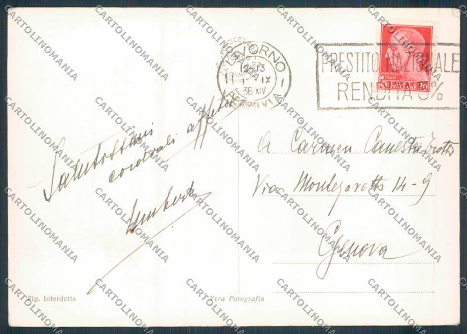 Livorno Castiglioncello foto FG cartolina ZF4360 – retro