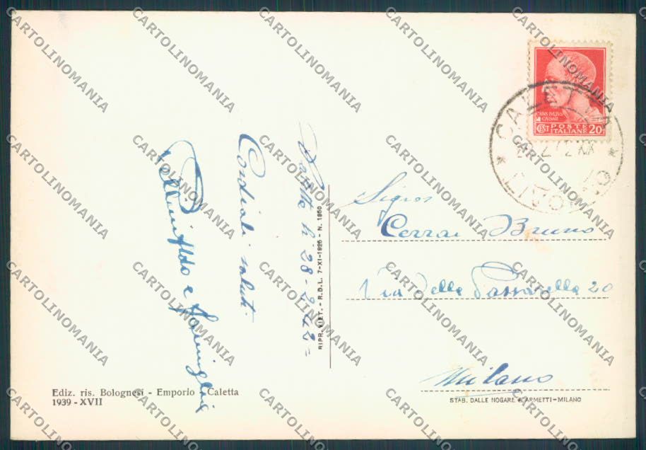 Livorno Caletta FG cartolina ZF4400 – retro