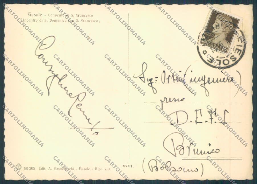 Firenze Fiesole FG cartolina ZF4424 – retro