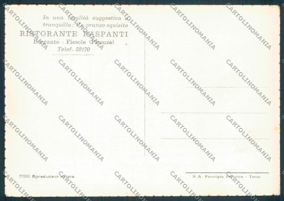 Firenze Fiesole FG cartolina ZF4445 – retro