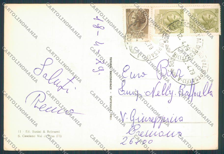 Firenze San Casciano Val di Pesa foto FG cartolina ZF4501 – retro