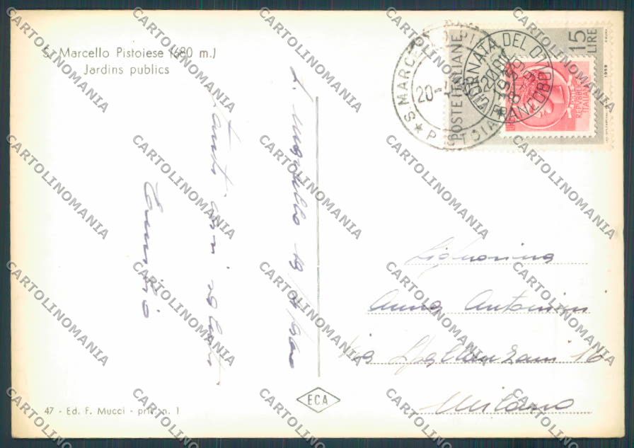 Pistoia San Marcello foto FG cartolina ZF4521 – retro