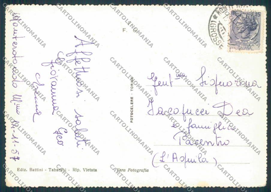 Grosseto Monterotondo foto FG cartolina ZF4580 – retro
