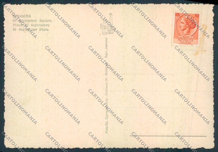 Bologna città PIEGHE FG cartolina ZF4594 – retro