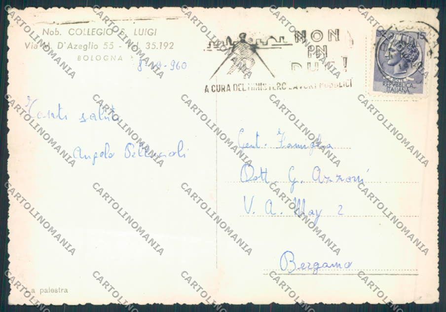 Bologna città foto FG cartolina ZF4622 – retro