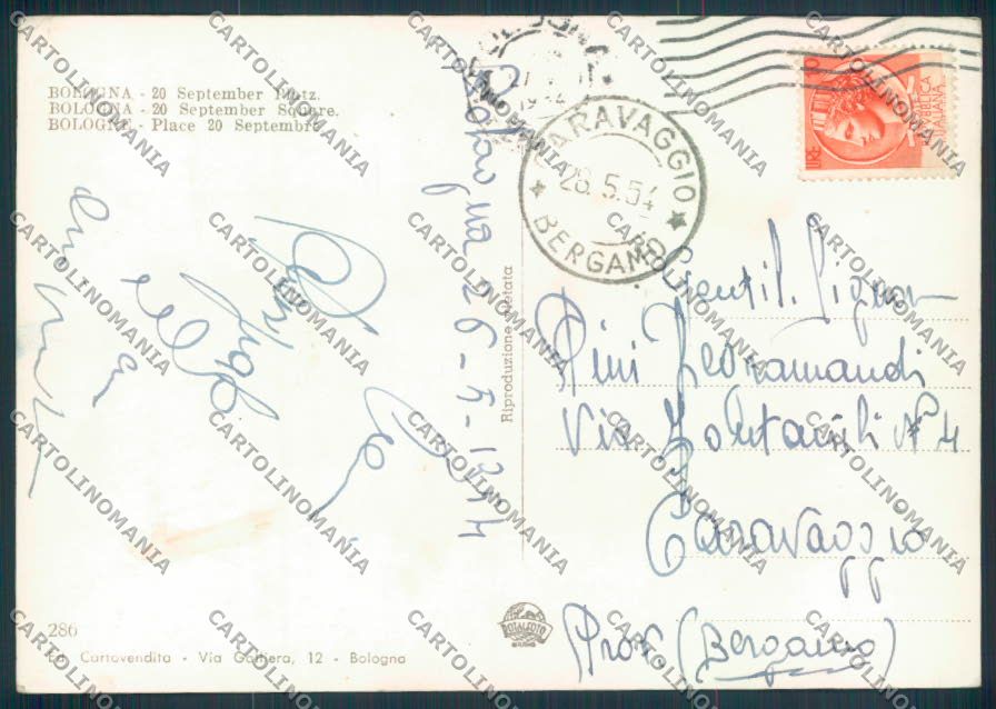 Bologna città foto FG cartolina ZF4625 – retro