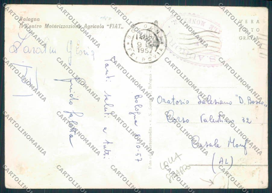 Bologna Fiat COLLA STRAPPO foto FG cartolina ZF4627 – retro