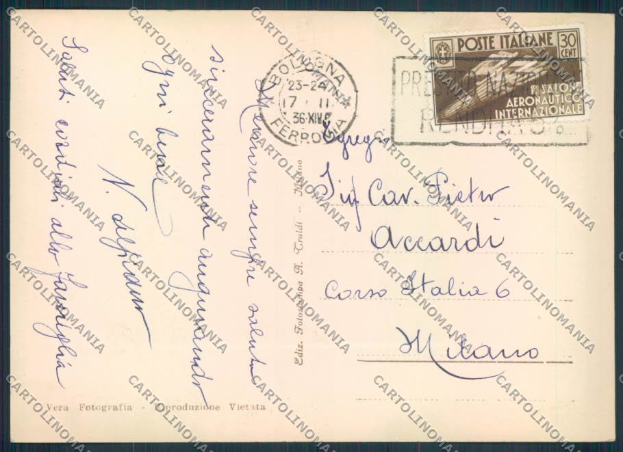 Bologna città STRAPPO foto FG cartolina ZF4643 – retro