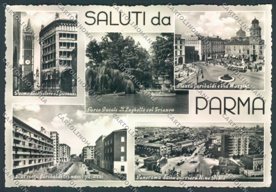 Parma città Saluti da foto FG cartolina ZF4658 – fronte