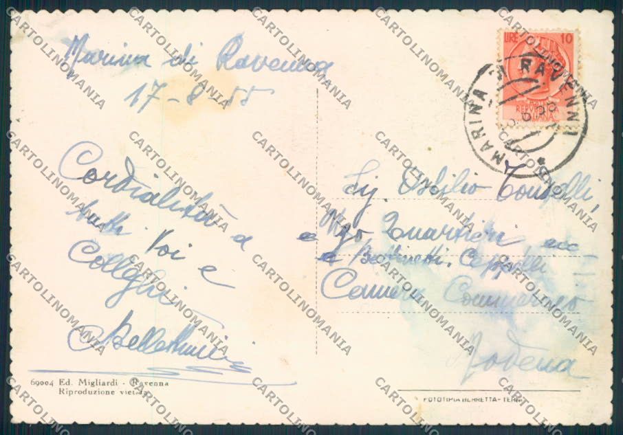 Ravenna Marina di FG cartolina ZF4685 – retro