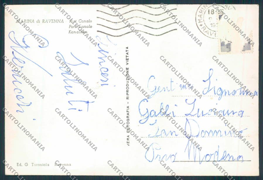 Ravenna Marina di foto FG cartolina ZF4703 – retro