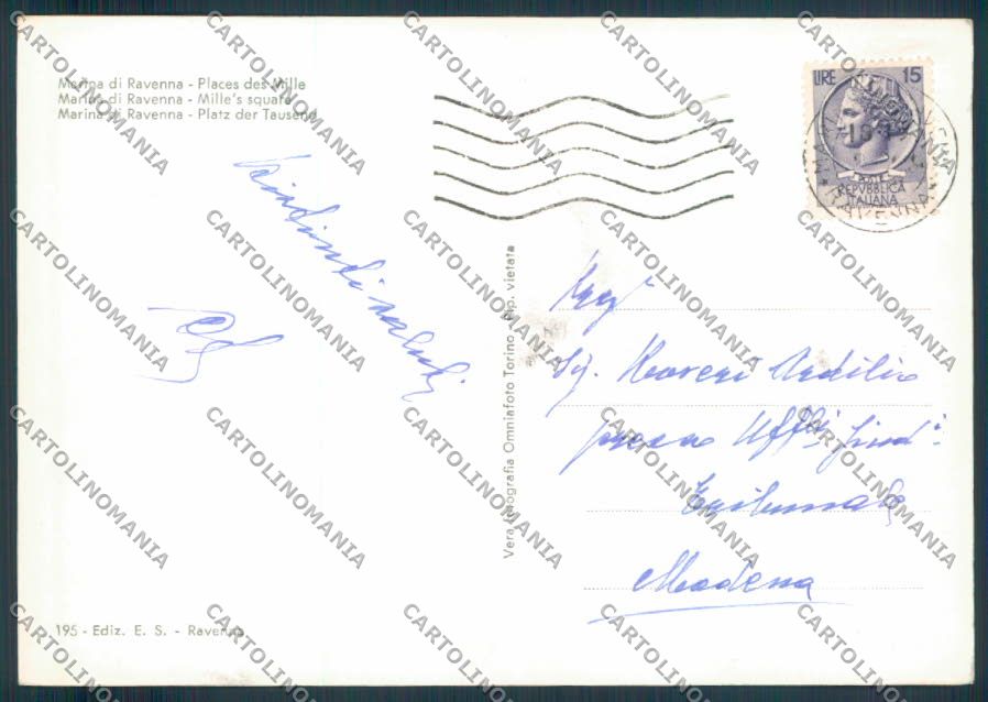 Ravenna Marina di foto FG cartolina ZF4707 – retro