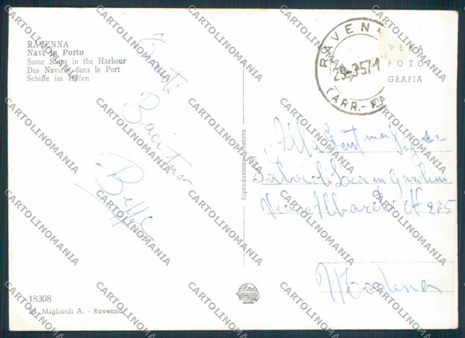 Ravenna città PIEGA foto FG cartolina ZF4713 – retro