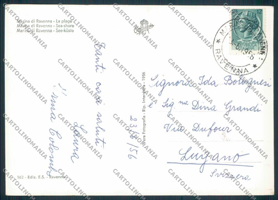 Ravenna Marina di foto FG cartolina ZF4730 – retro
