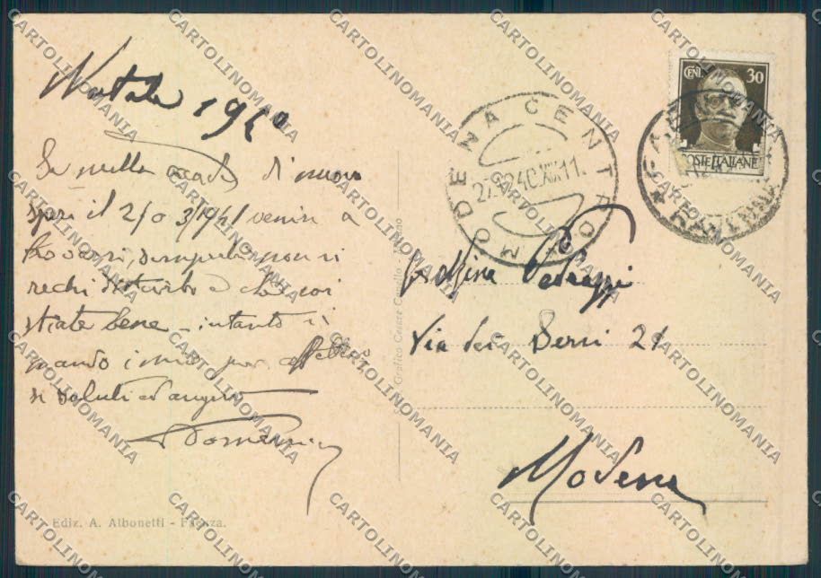 Ravenna Faenza Credito Romagnolo FG cartolina ZF4742 – retro