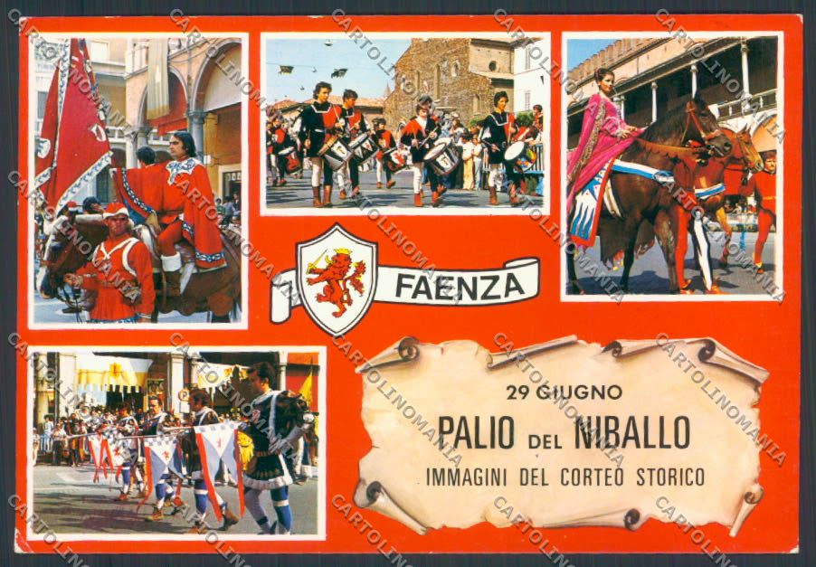 Ravenna Faenza Palio Niballo foto FG cartolina ZF4749 – fronte