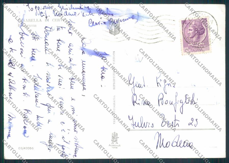 Ravenna Pinarella di Ravenna Cervia foto FG cartolina ZF4755 – retro