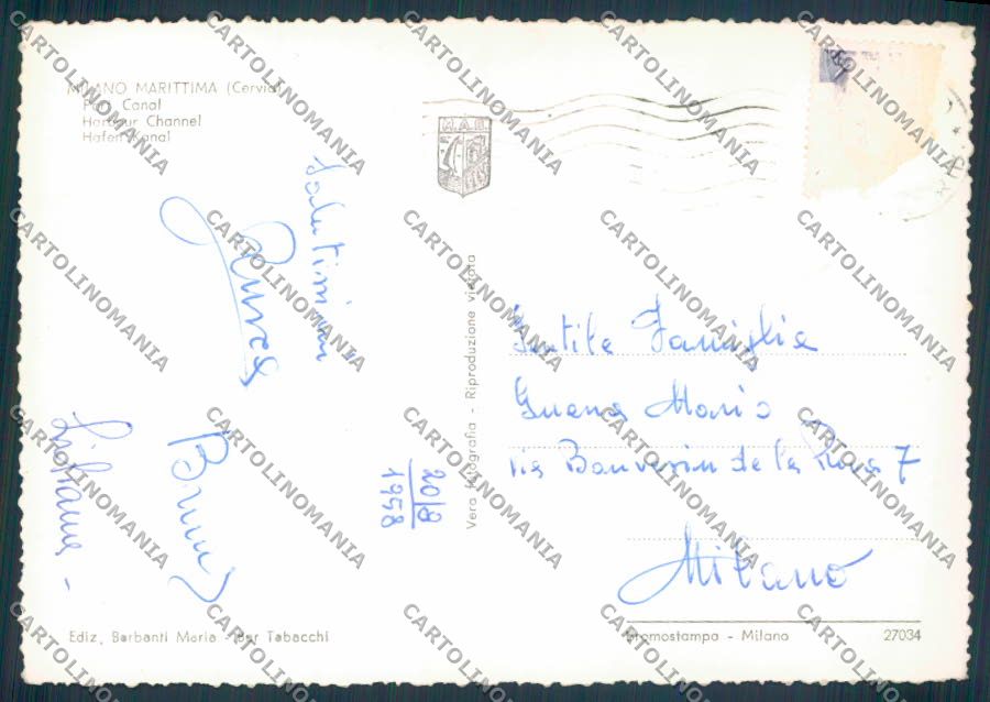 Ravenna Cervia Milano Marittima foto FG cartolina ZF4793 – retro
