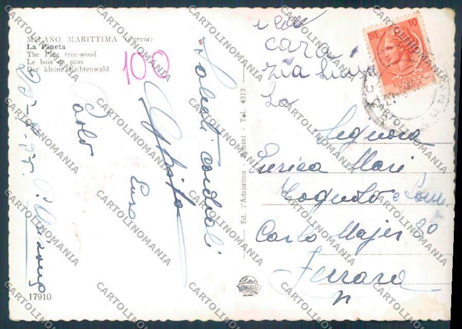 Ravenna Cervia Milano Marittima foto FG cartolina ZF4825 – retro