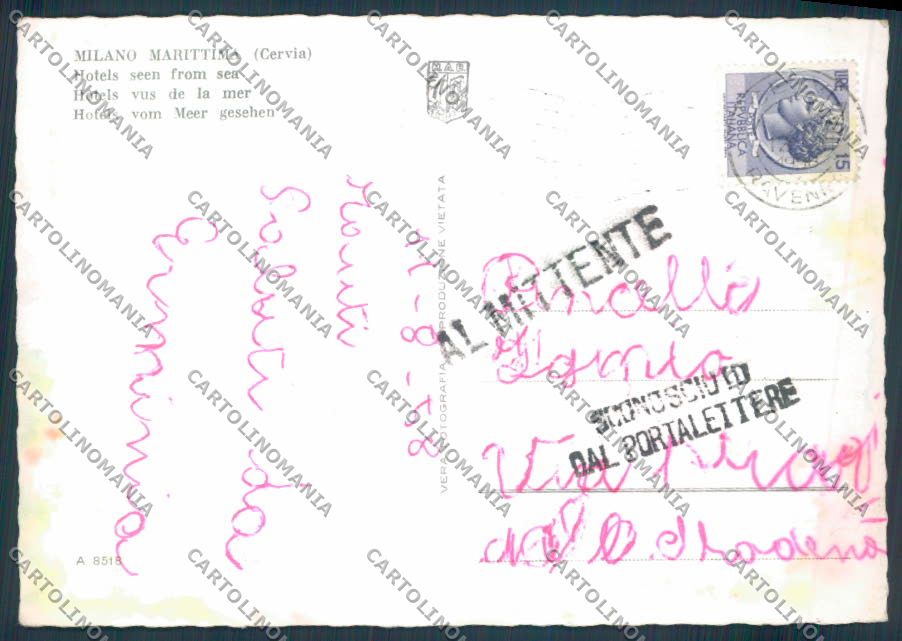 Ravenna Cervia Milano Marittima foto FG cartolina ZF4828 – retro