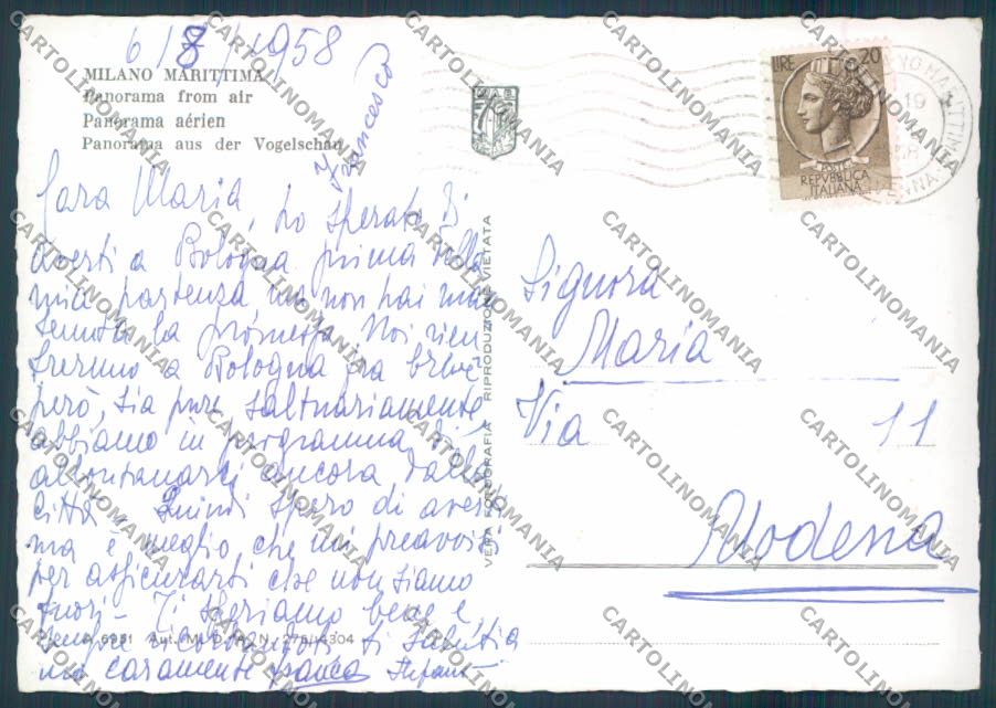 Ravenna Cervia Milano Marittima foto FG cartolina ZF4830 – retro