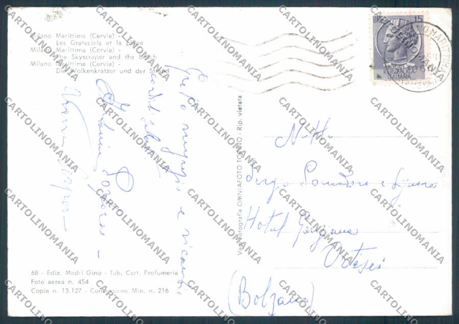 Ravenna Cervia Milano Marittima foto FG cartolina ZF4851 – retro