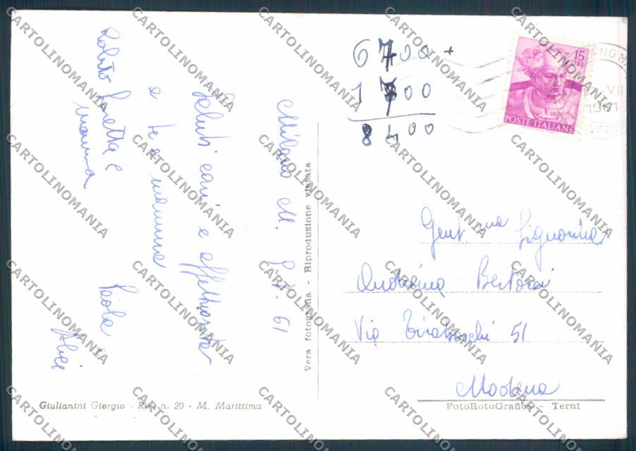 Ravenna Cervia Milano Marittima foto FG cartolina ZF4853 – retro