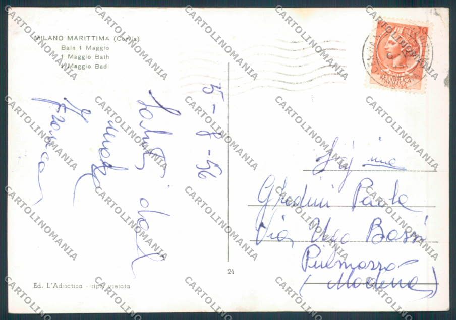 Ravenna Cervia Milano Marittima foto FG cartolina ZF4866 – retro